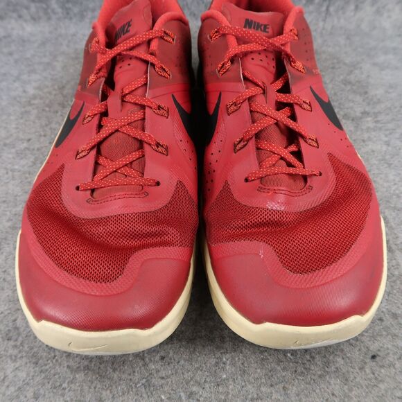 Nike Shoes Mens 14 Athletic Trainer Metcon 1 Sport Active Crossfit Gym Red Black